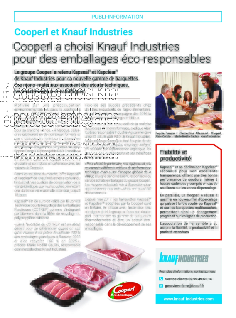 Cooperl chose Knauf Industries - Knauf Industries